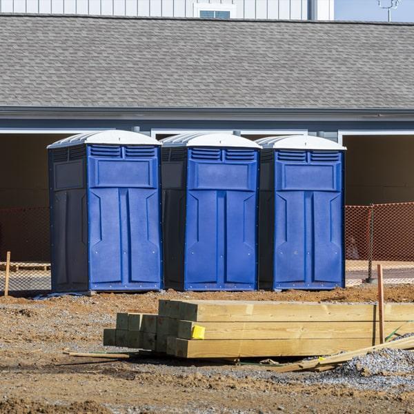 Heavy-duty construction site porta potty in Brenham, Texas