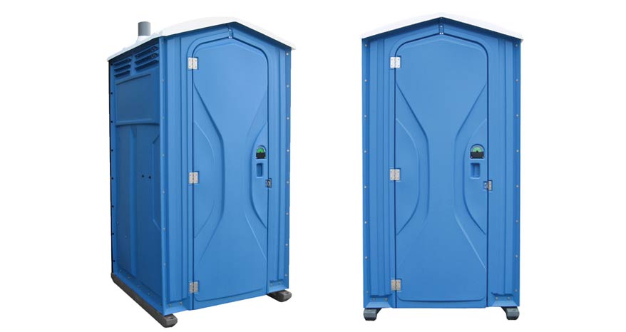 Long-term porta potty units on site in Brenham, Texas